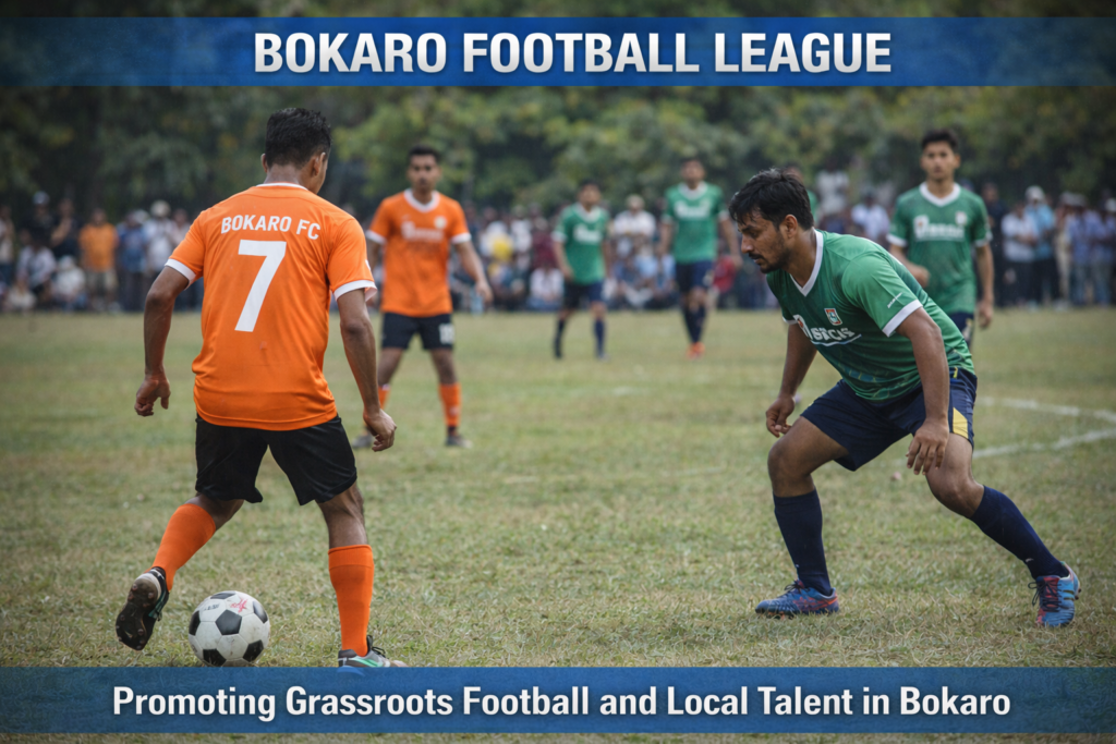 bokaro fc in action on field