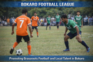 bokaro fc in action on field