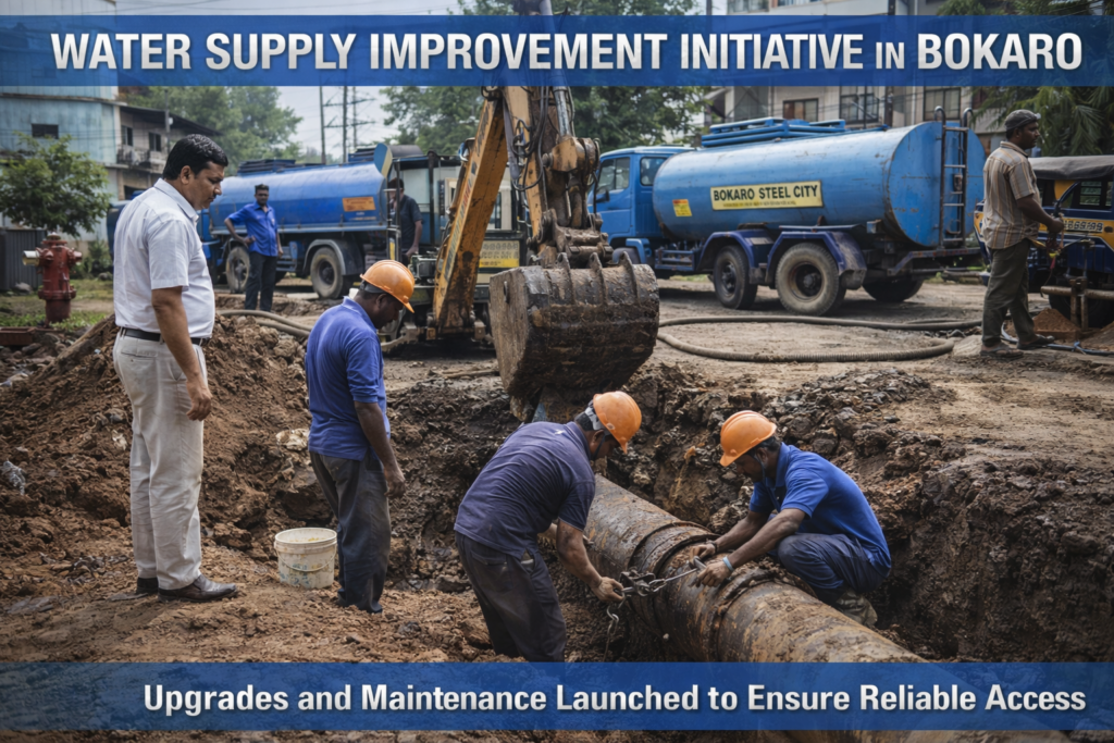 bokaro water supply repair efforts