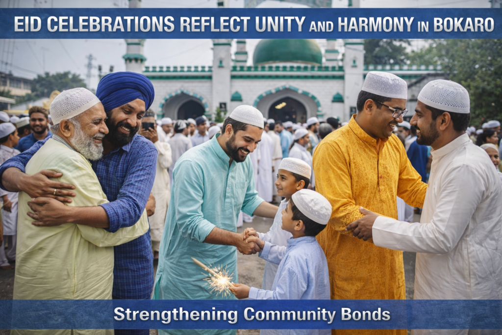 eid celebrations of unity in bokaro