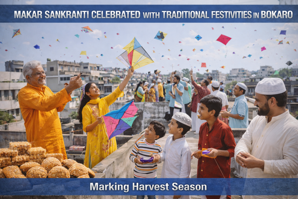 makar sankranti kite festival in bokaro